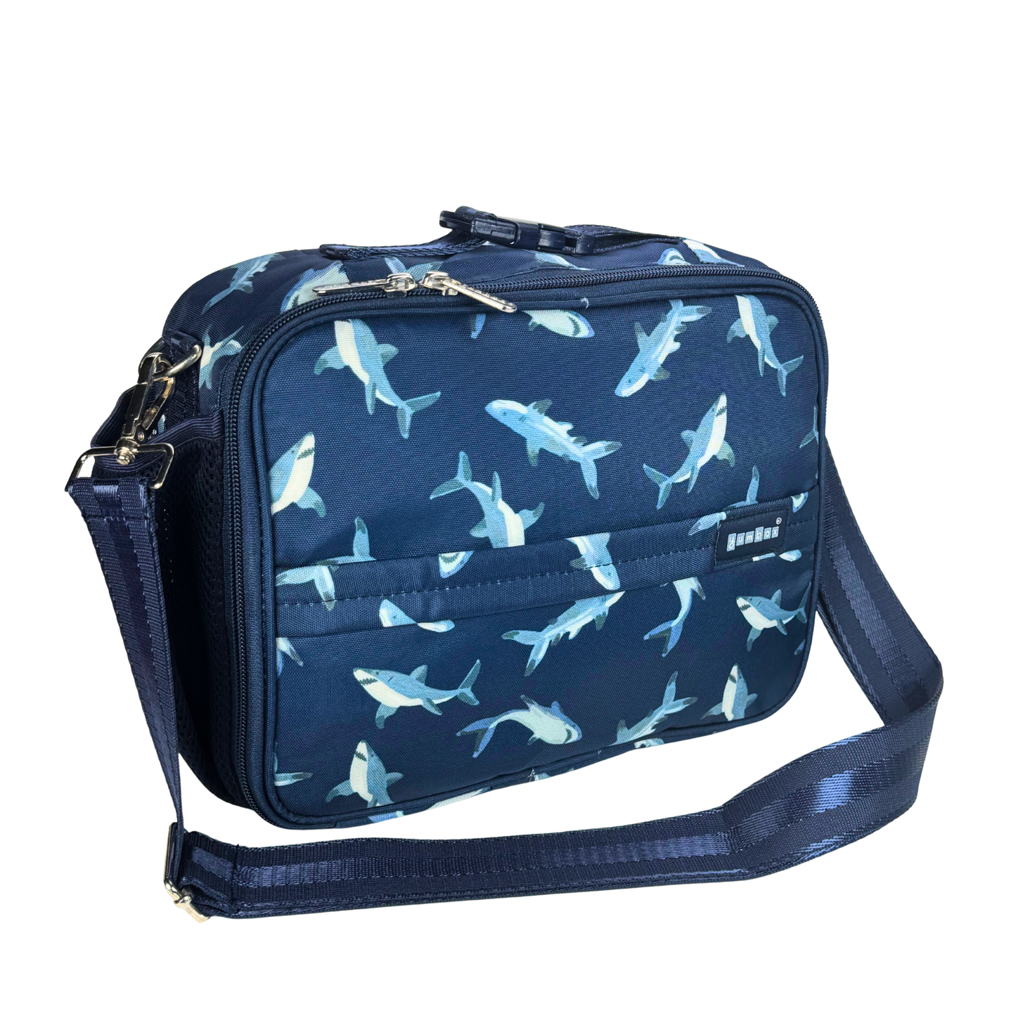 Yumbox - Yumbox Kids Lunch Bag – Shark Print, Insulated, 3-Way Carry