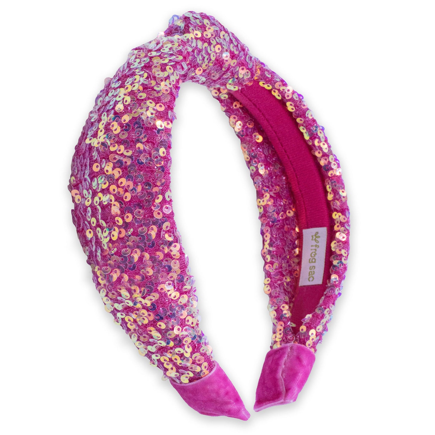 Frog Sac Kids Knot Headband, Sequin Knotted Hair Band Accessories
