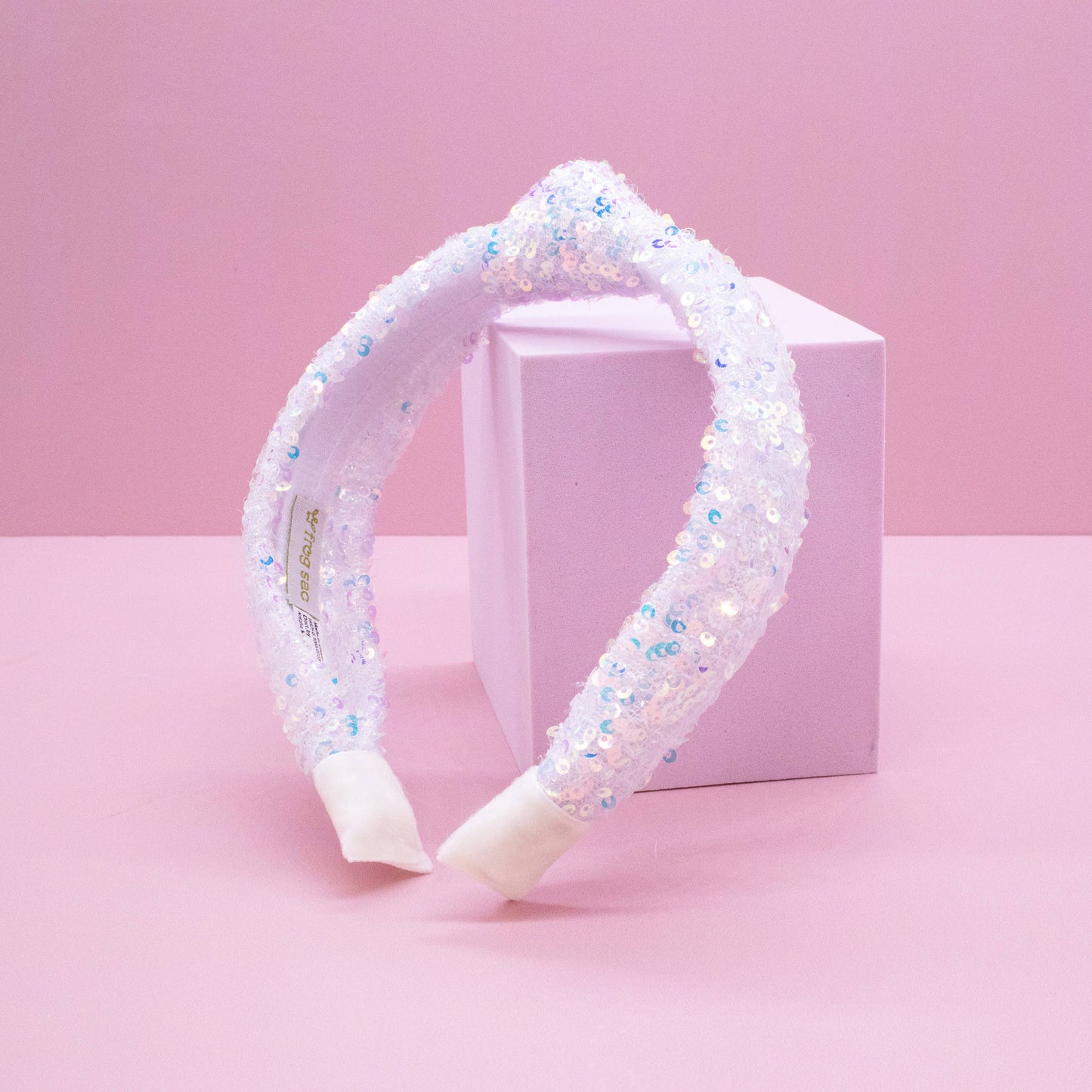 Frog Sac - Kids Knot Headband - Sequin Knotted Hair Band Accessories