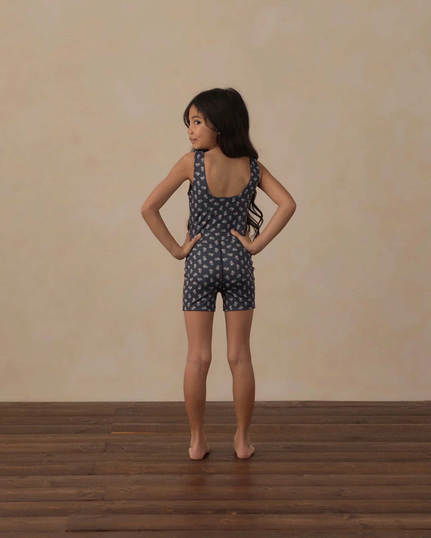Rylee + Cru Malibu Bodysuit Blue Blooms