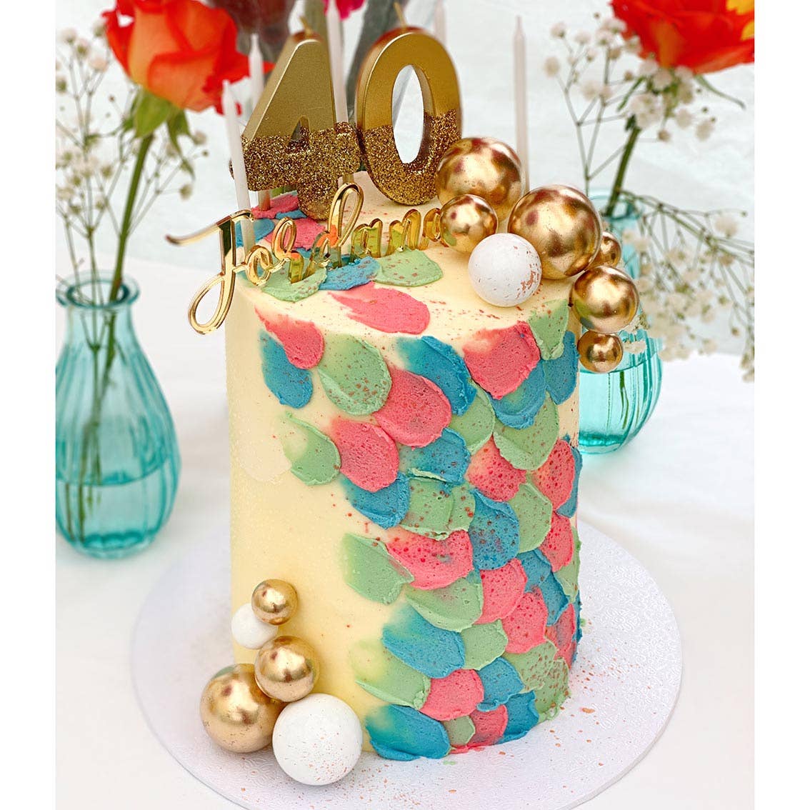Talking Tables USA - Gold Glitter Birthday Number Candles | 0-9