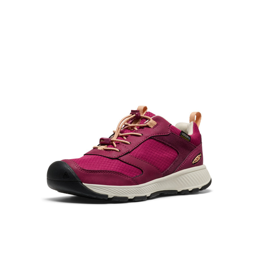 Keen -Skua Waterproof Shoe - Big Kids -  Beaujolais/Peach Fuzz