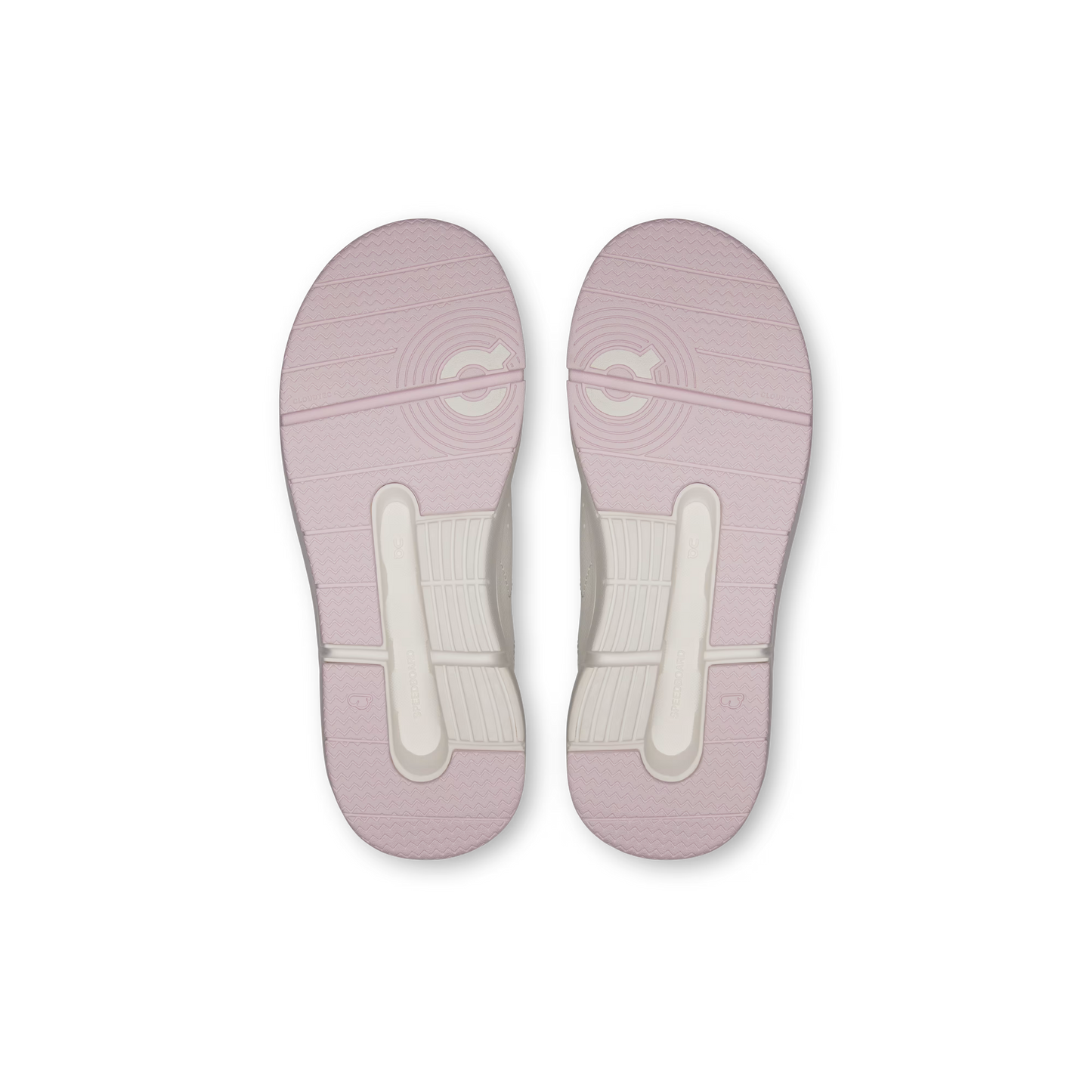 On The Roger Kids Lifestyle Shoe - Ivory | Orchid – Detail View