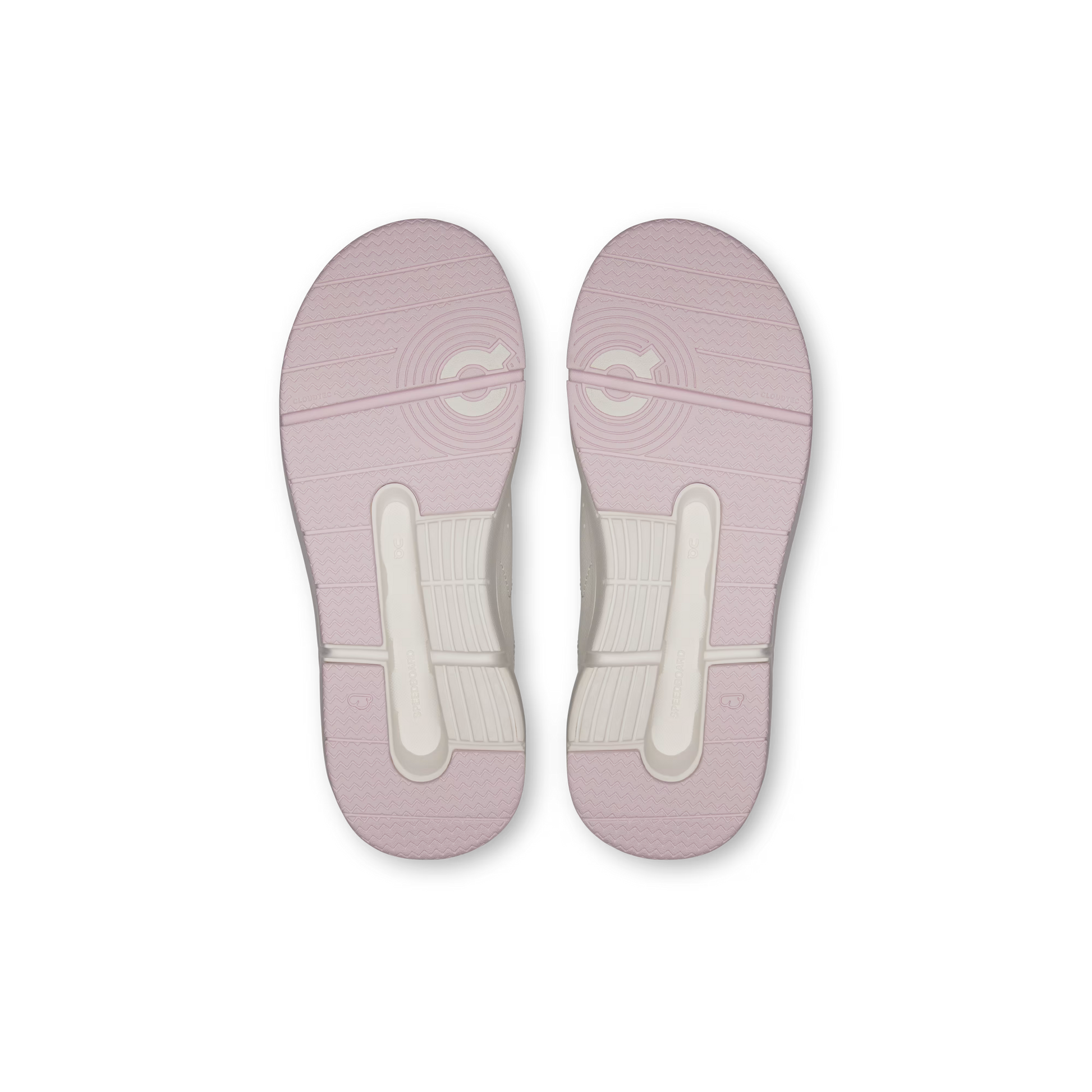 On The Roger Kids Lifestyle Shoe - Ivory | Orchid – Detail View