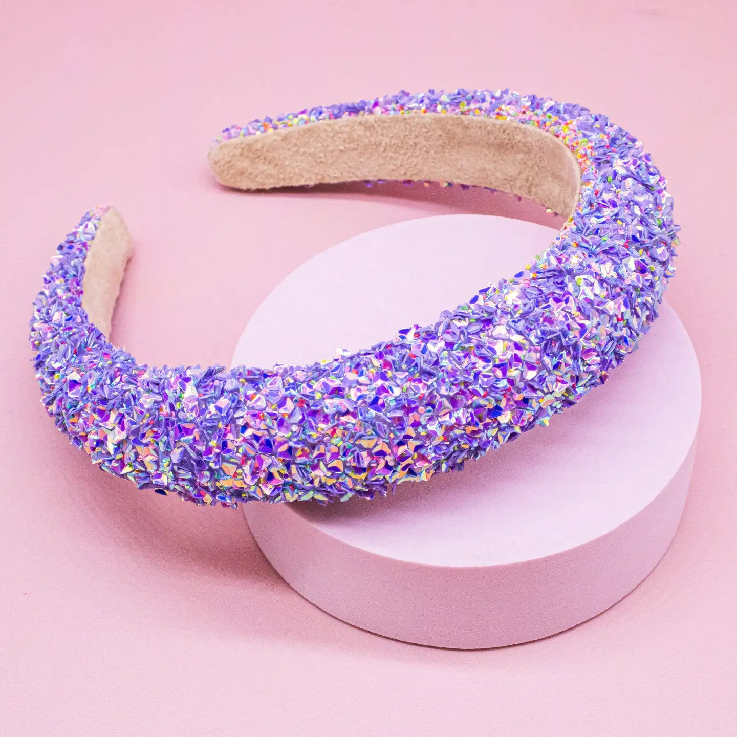 Frog Sac Kids Padded Headband, Chunky Sequin Hair Band