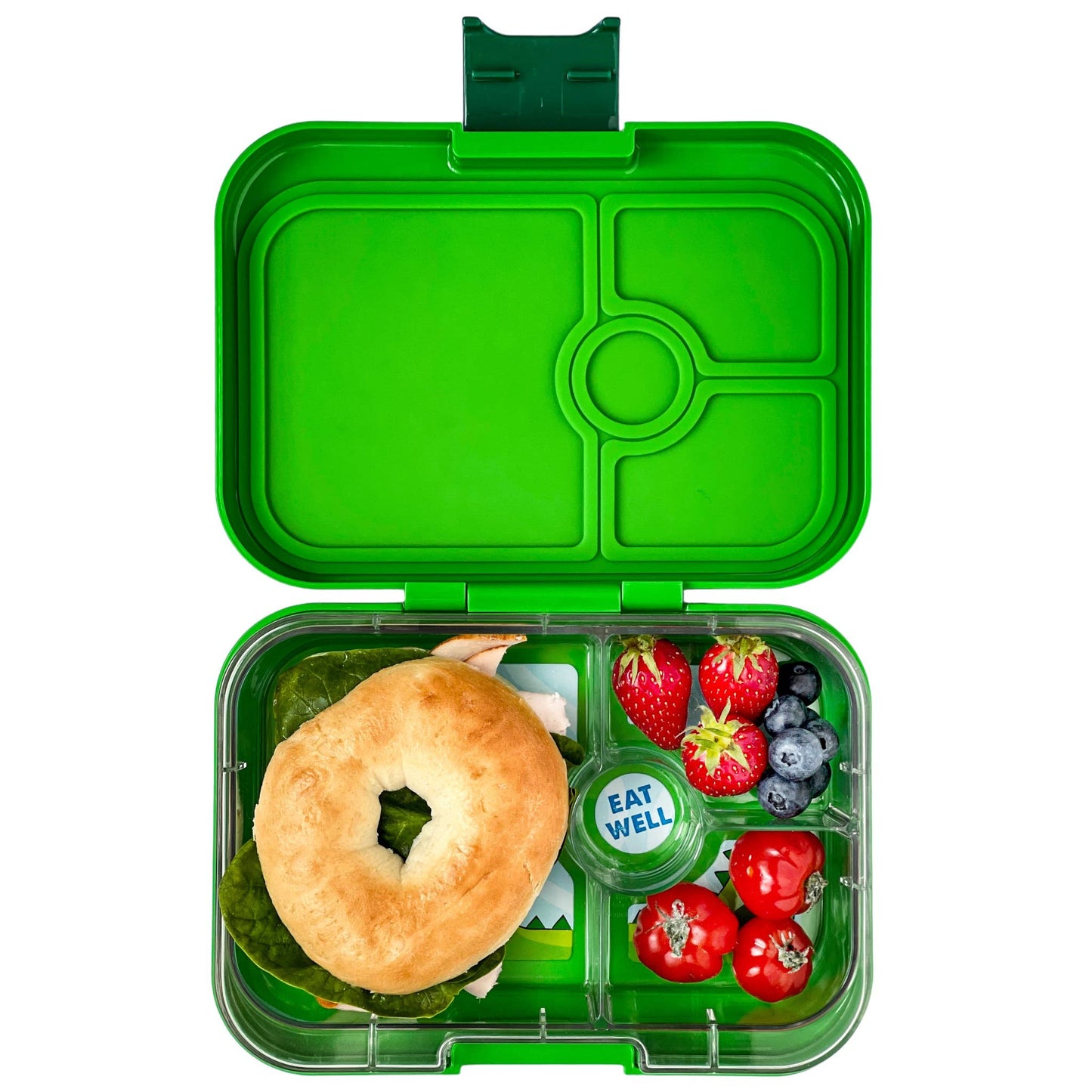 Yumbox Panino - Leakproof Sandwich Friendly Bento Box - Jurassic Green (Dino)