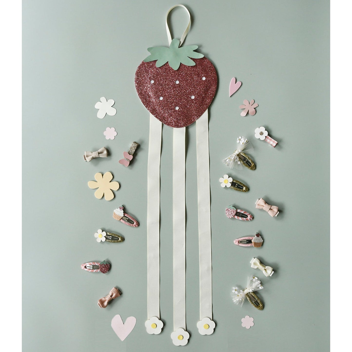Rockahula - Sweet Strawberry 3 Ribbon Clip Hanger
