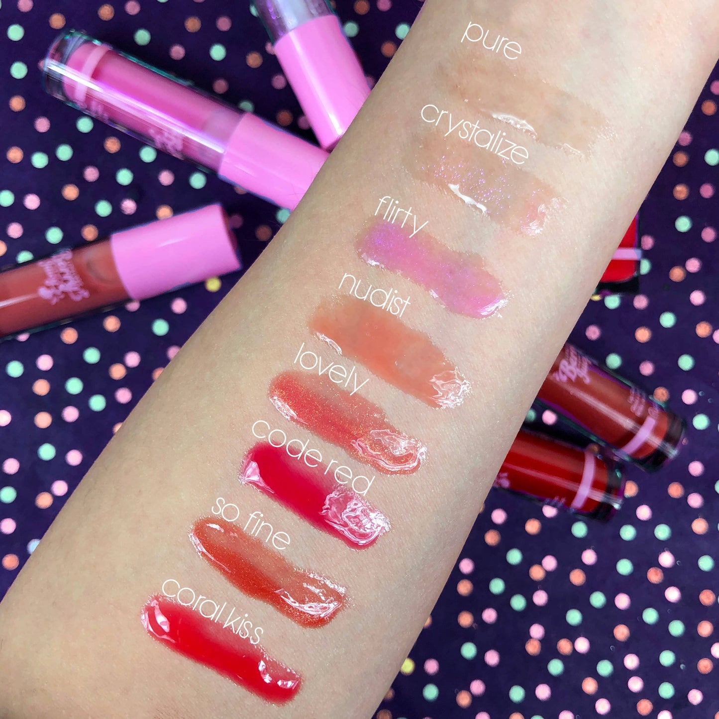 Rude Cosmetics - Berry Juicy Lip Gloss Set - Shimmer