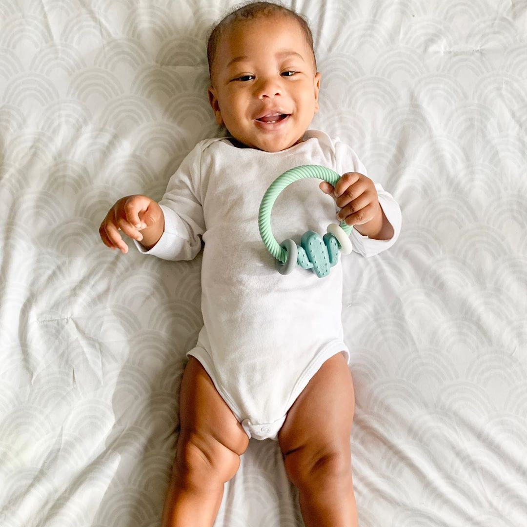 Itzy Ritzy -  Ritzy Rattle™ Silicone Teether Rattles: Highland Cow