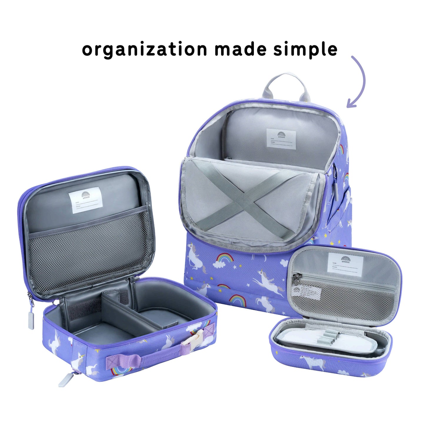 uninni - Set- Rainbow Unicorn: Rainbow Unicorn