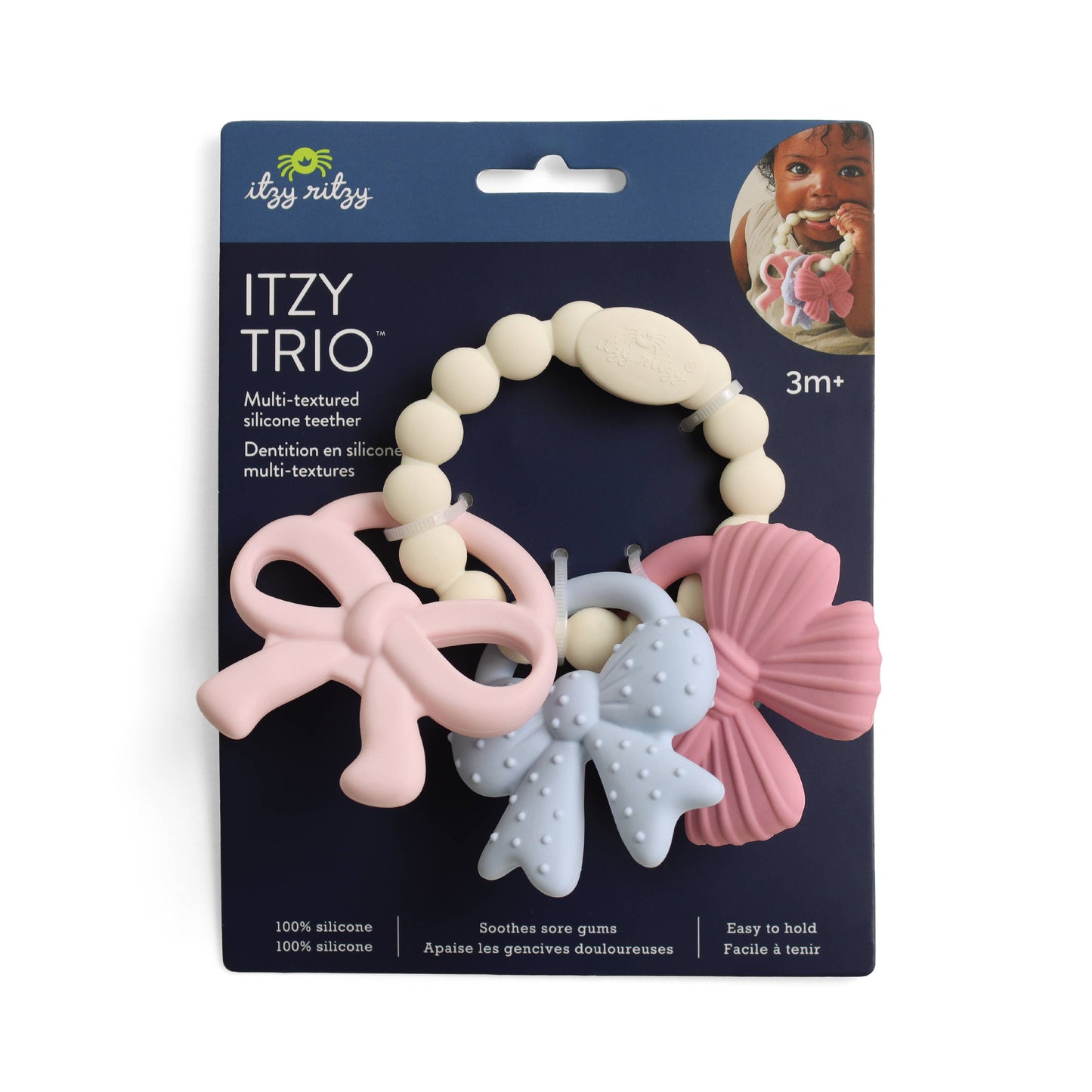 Itzy Ritzy - Itzy Bow Trio Silicone Teether
