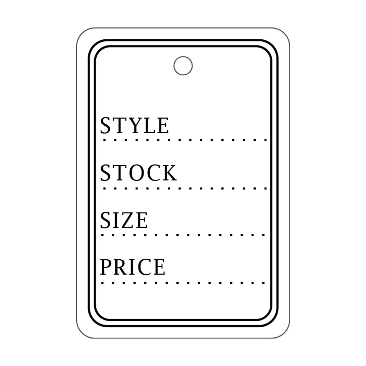 Suburban Sales - Retail Paper Hang Tags 1,000pcs/box