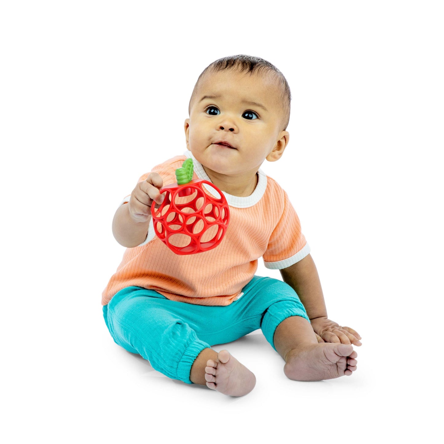 BRIGHT STARTS - Hold My Own Easy-Grasp Teether Toy - Apple