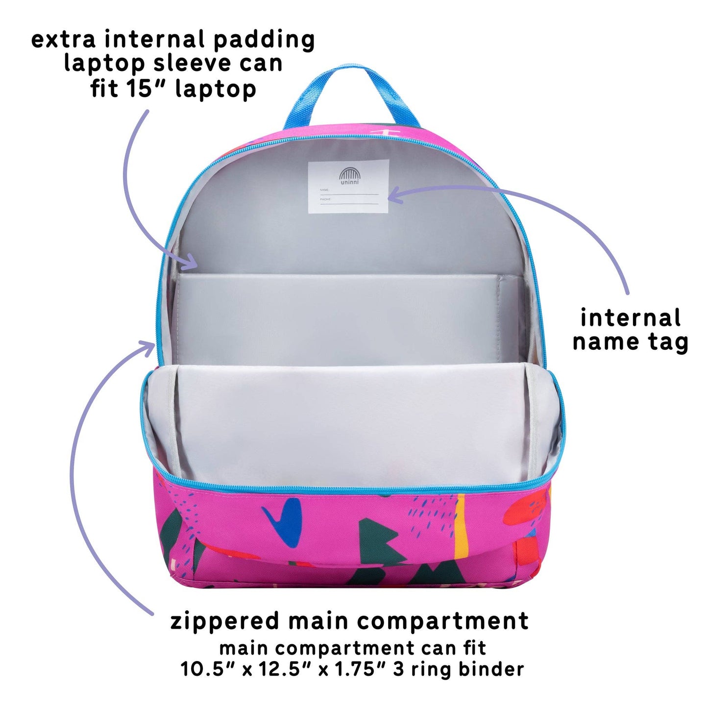 uninni - Ethan Backpack-Spring Rain: Spring Rain