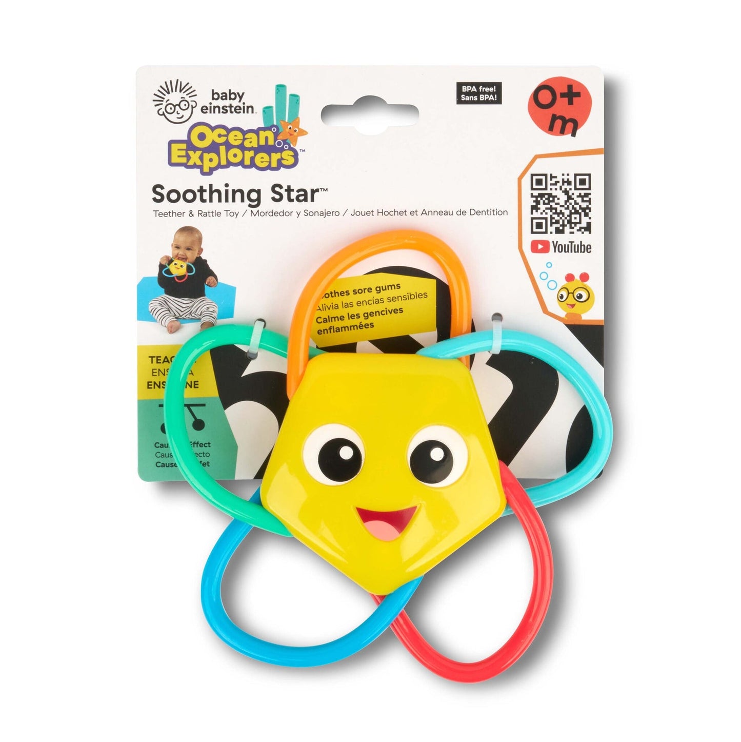 BABY EINSTEIN - Soothing Star™ Teether & Rattle Toy