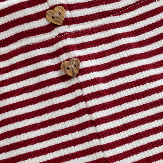 Minymo - Striped Rib Legging - 3M