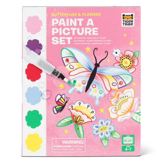 Tiger Tribe Paint a Picture Set Butterflies and Flowers