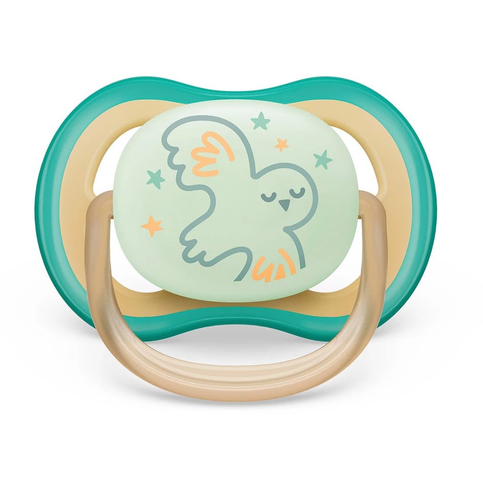 Philips Avent - Ultra Air Pacifier Night 2pk 0-6M Star+Owl