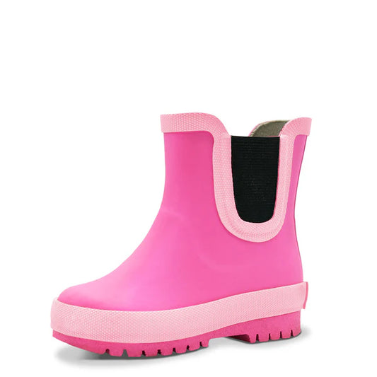 Jan & Jul - Kids Rubber Rain Boots - Watermelon Pink