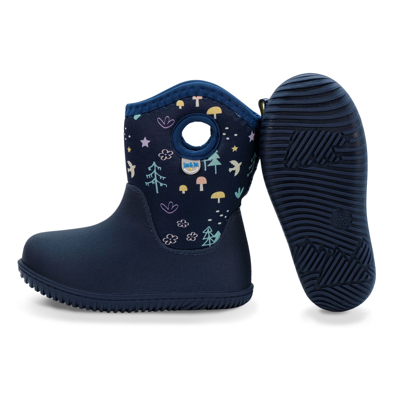 Jan & Jul Navy Forest | Toasty-Dry Lite Winter Boots
