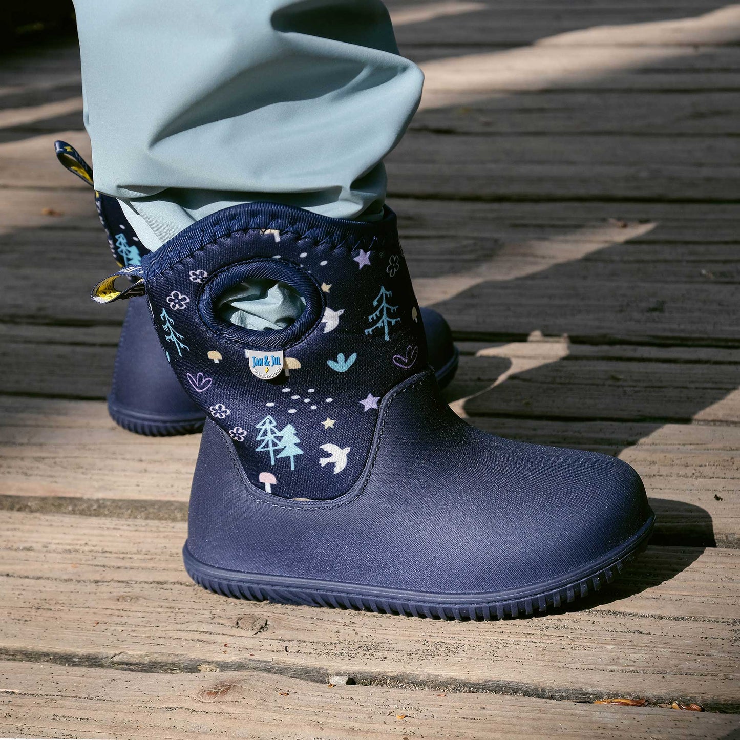 Jan & Jul Navy Forest | Toasty-Dry Lite Winter Boots