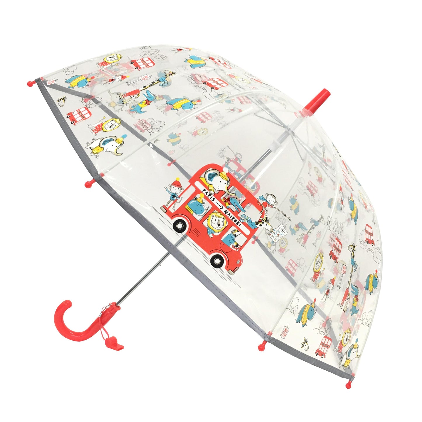 Smati Paris Animals Transparent Fluorescent Kids Umbrella