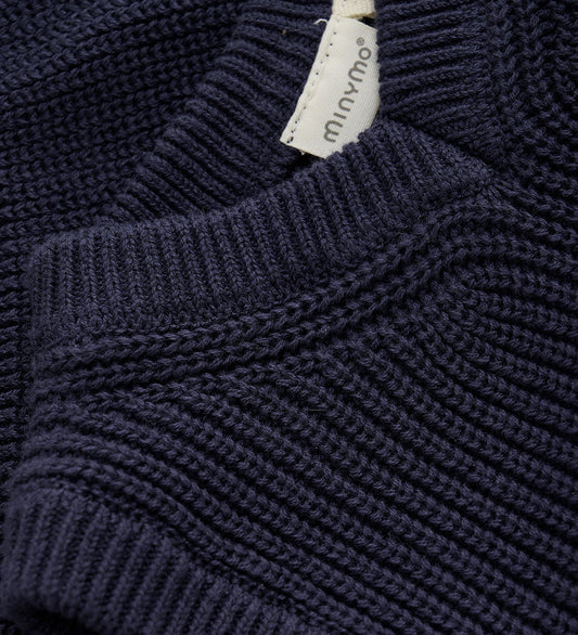 Minymo - 100% Cotton Navy Classic Vest - 5Y