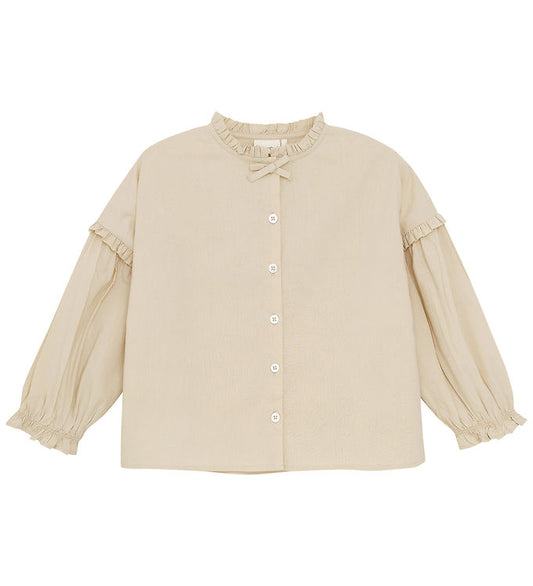 Minymo Blouse Smoke Gray - 5Y