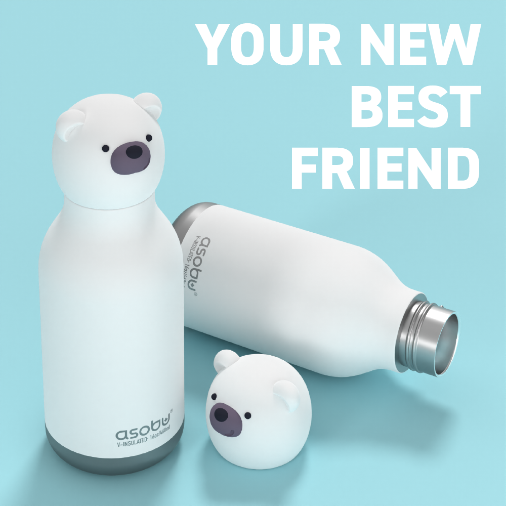 Asobu - 16 oz Bestie Animal Bottle - BEAR