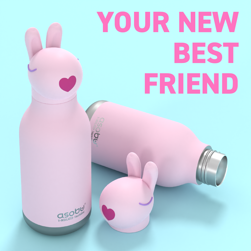 Asobu - 16 oz Bestie Animal Bottle - BUNNY