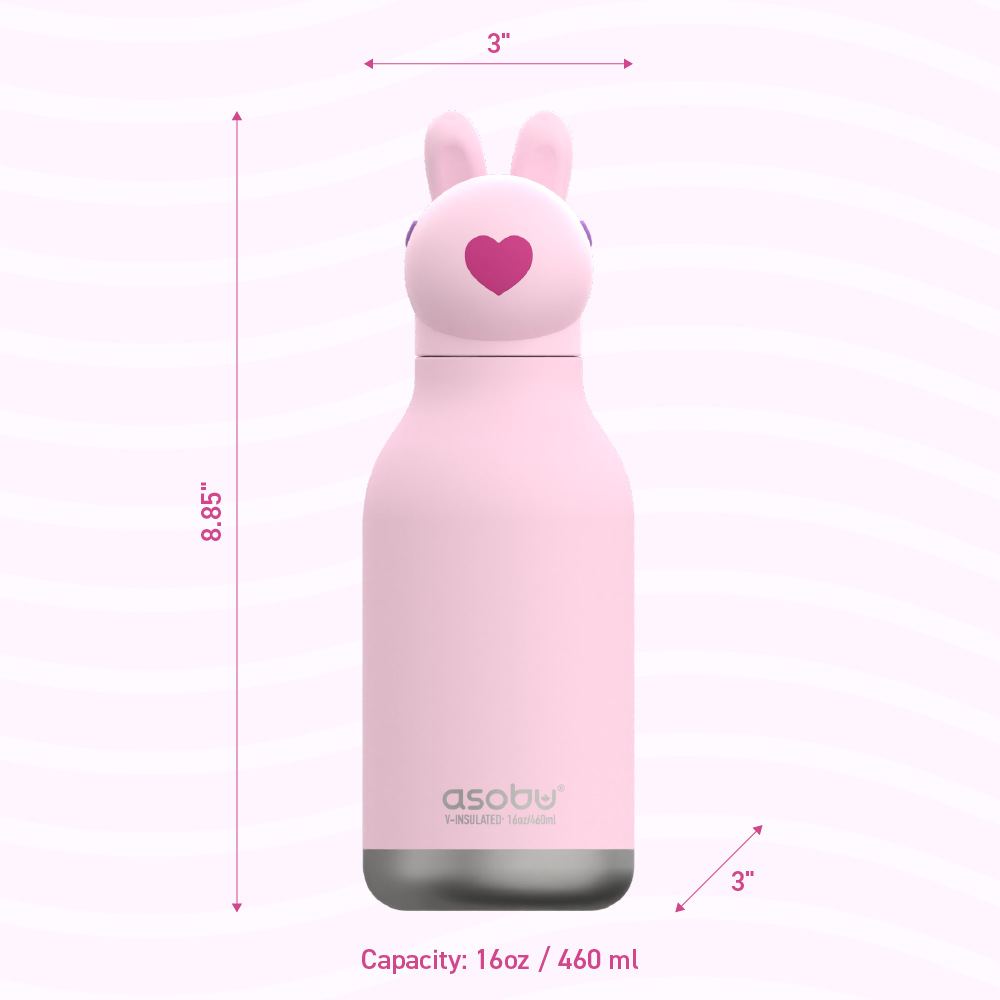 Asobu - 16 oz Bestie Animal Bottle - BUNNY