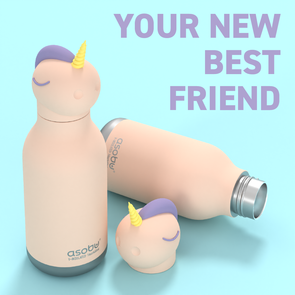 Asobu - 16 oz Bestie Animal Bottle - UNICORN