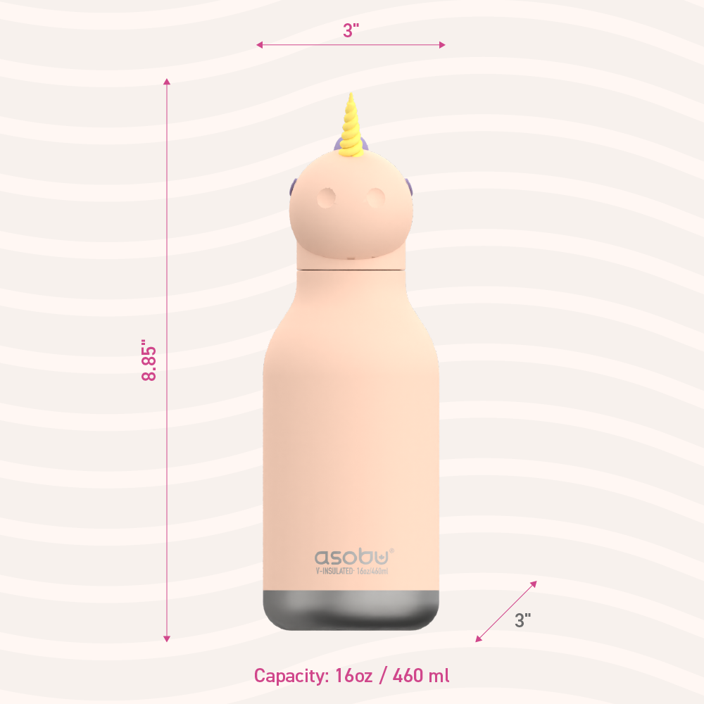 Asobu - 16 oz Bestie Animal Bottle - UNICORN