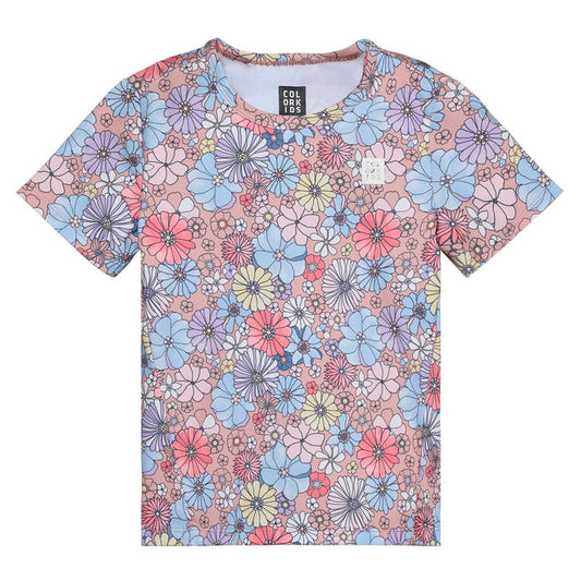 Color Kids - Flower Aop T-shirt - 6Y