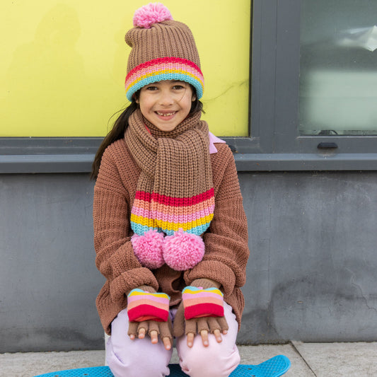 Rockahula - Rainbow Stripe Knitted Hat