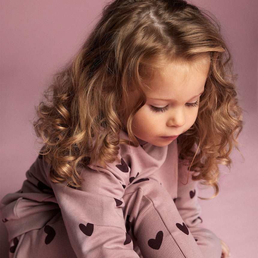 Creamie - Heart Rib Legging -2Y