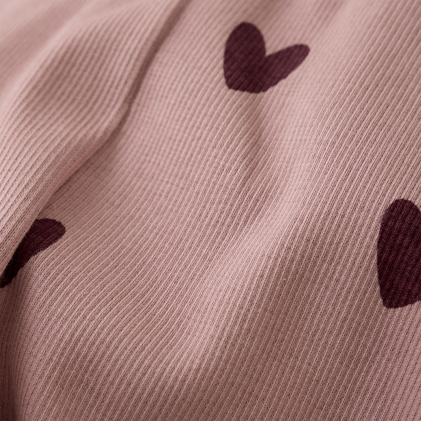 Creamie - Heart Rib Legging -2Y