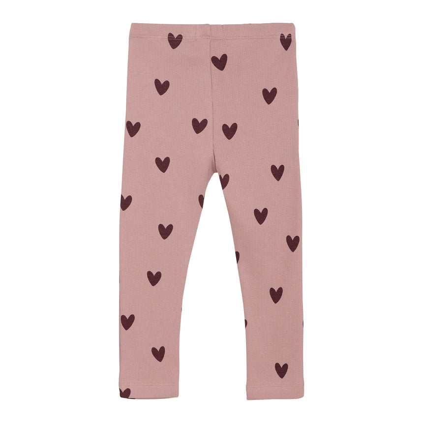 Creamie - Heart Rib Legging -2Y