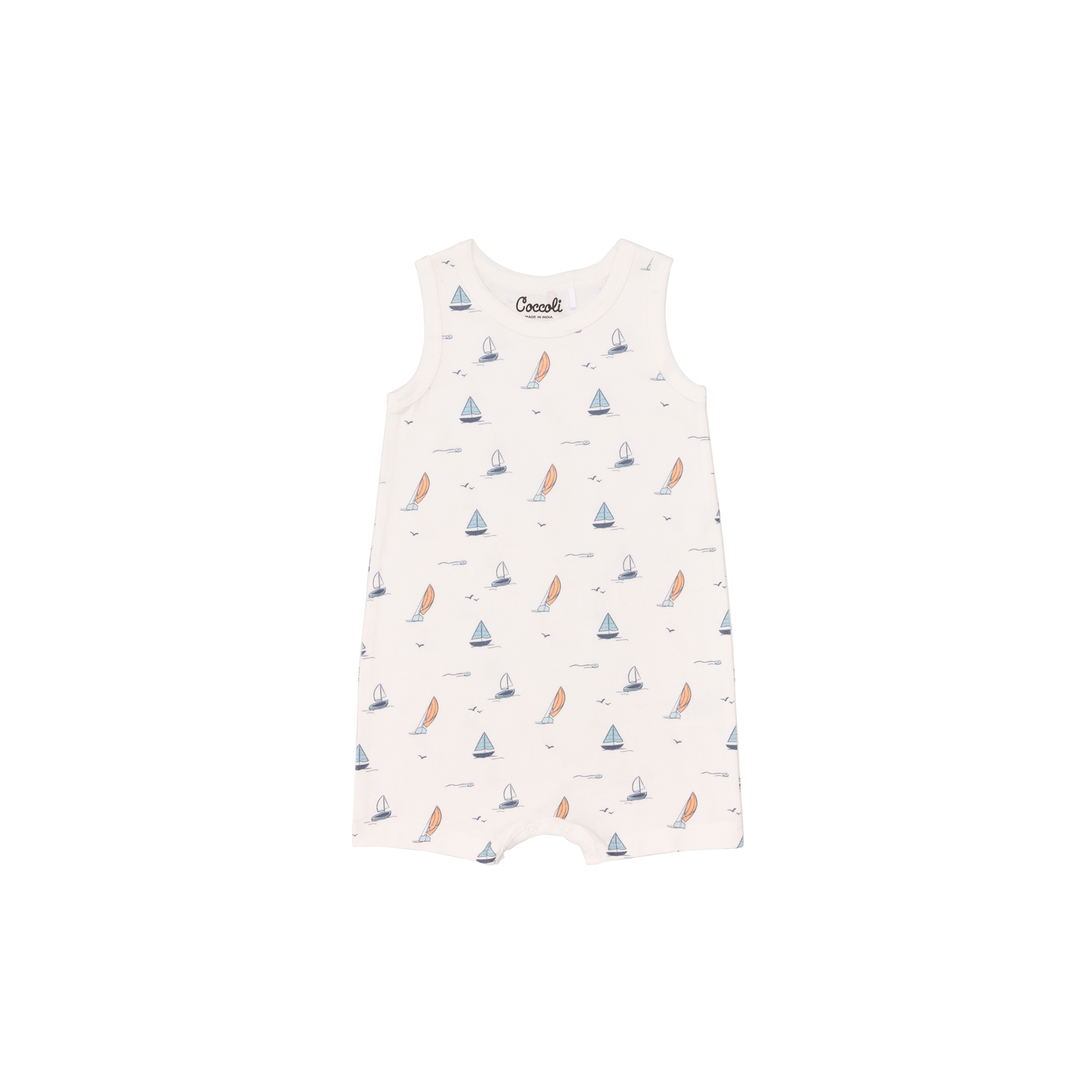 Coccoli - Sleeveless Modal Romper - 12M