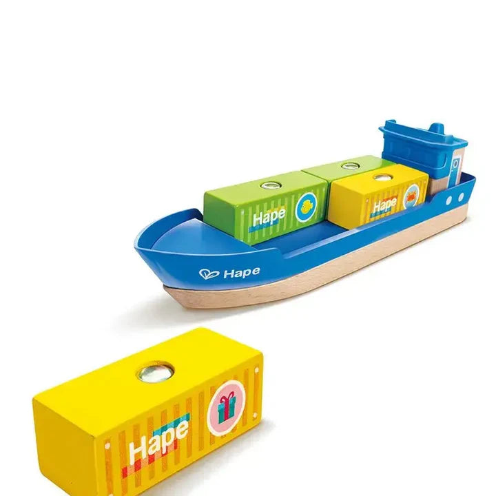 Hape - Cargo Ship & Crane