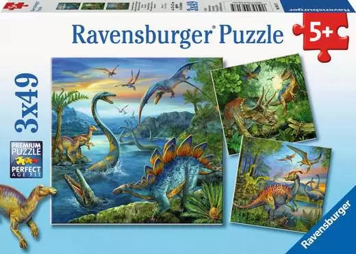 Ravensburger - Dinosaur Fascination 3 x 49 pc Puzzle