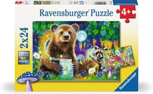 Ravensburger - Lovable Woodland Friends 2x24 Pc Puzzle