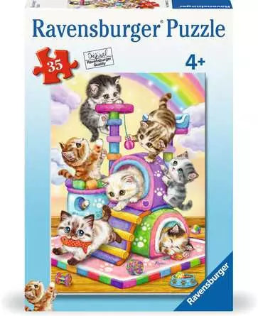 Ravensburger - Children’s Jigsaw Puzzle Playful Purr Babies - 35 Pieces Puzzle