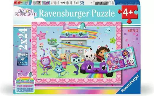 Ravensburger - Gabby's Dollhouse 2x24 Pc Puzzles Set