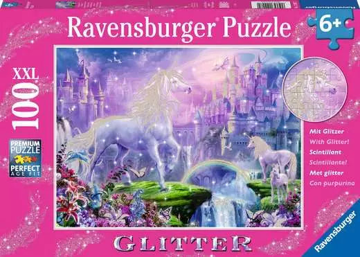 Ravensburger - Unicorn Kingdom 100 pc Glitter XXL Puzzle