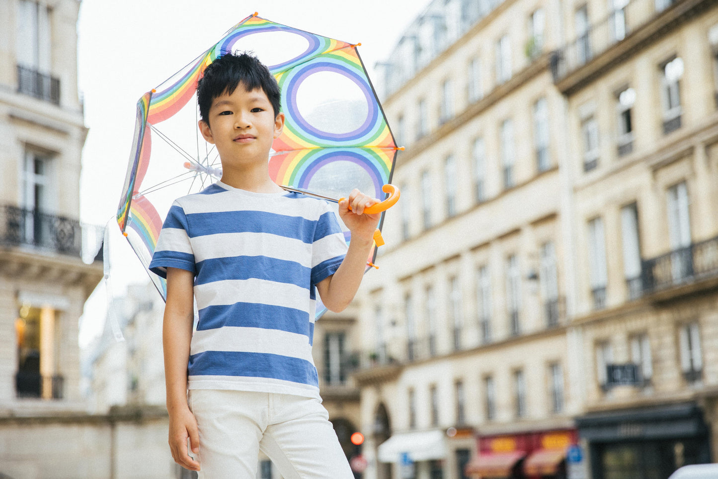 Smati Paris Rainbow Transparent Fluorescent Kids Umbrella Smati