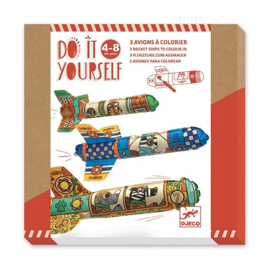 Djeco - Do It Yourself: Inflatable Airplanes to Colour