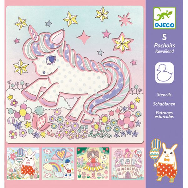 Djeco - Stencils: Kawailand