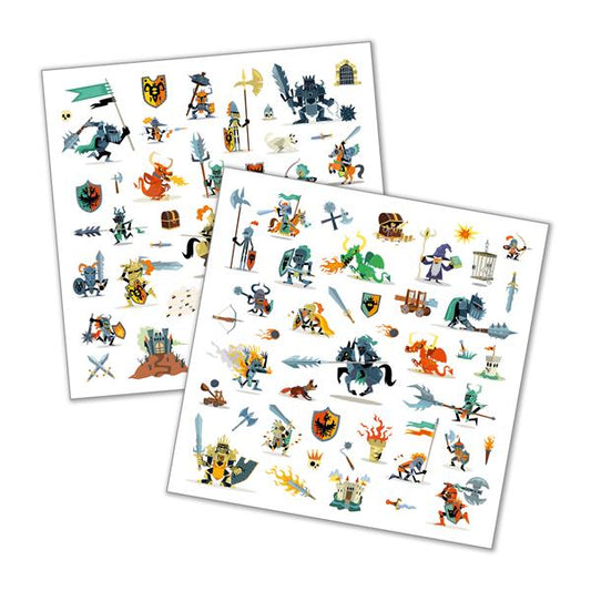 Djeco - Sticker Sheet Sets: Knights