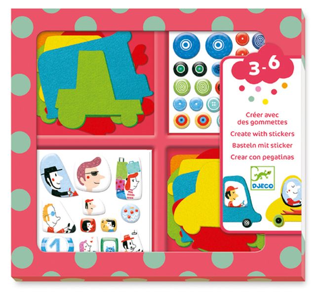 Djeco - Felt Character Decoration Art Activity